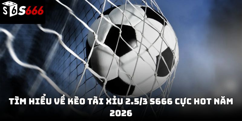 Kèo tài xỉu 2.5/3 s666: Cách đọc kèo thắng cược